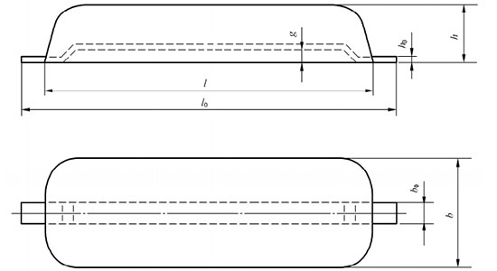 Drawing of Welding Type Zinc Anode with single flat iron for Ship Hull.jpg